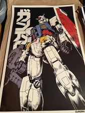 GUNDAM RX-78 ANIME POSTER GREAT COLORS LICENSED PRINT 24"x36" MINT NEW