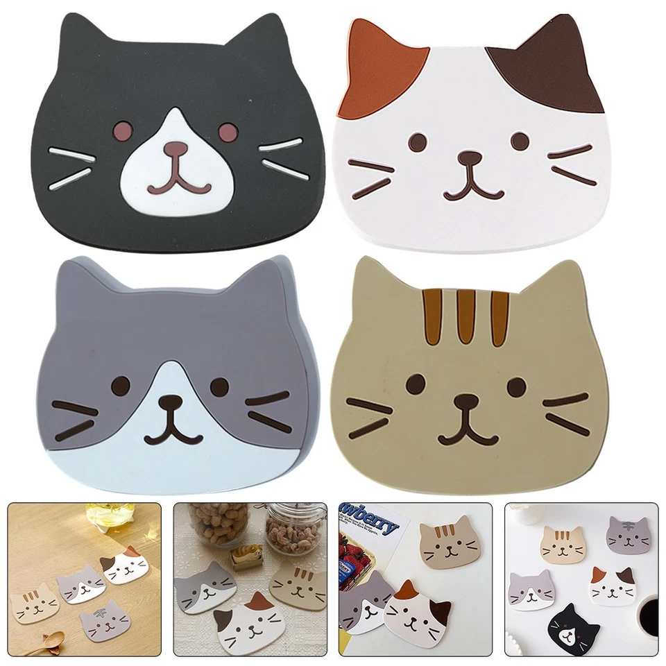  10 Pcs Anti-skid Cup Pads Heating Resistant Place Mats Teacup for Drinks