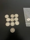 90% Silver Mercury Dimes Lot of 10 US Currency Circulated Coins