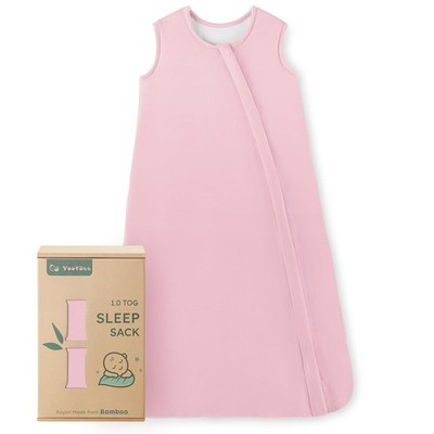 Yoofoss Rayon Bamboo Baby Sleep Sack 0-6M 1.0 Tog Wearable Blanket Soft