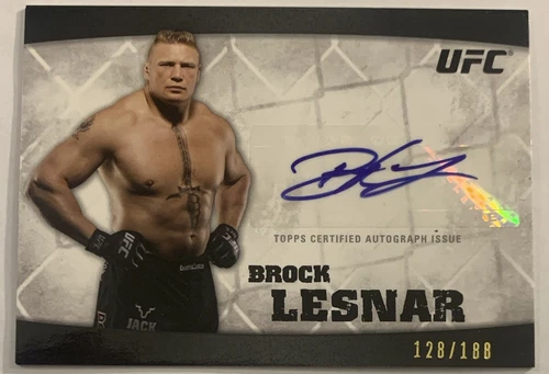 2010 Topps Knockout UFC Brock Lesnar Auto SP /188