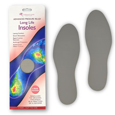 Carnation Long Life Insoles Antibacterial Odour Control, Shock Absorption