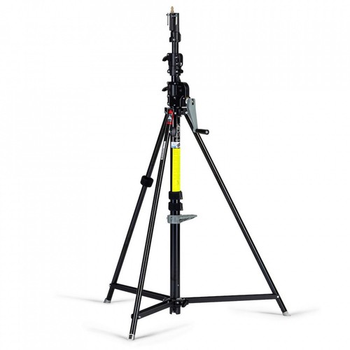 Geared Wind-Up Stand with Safety Release Cable, Black Chrome - Imagen 2 de 5