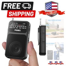 Pocket Radio AM FM USB-C Charging Battery Operated, Excellent Reception Cle...