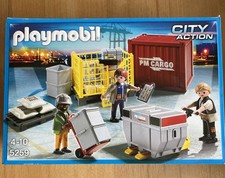 Playmobil 5259 - Cargo Team + Ladegut - City Action Hafen Container - NEU & OVP