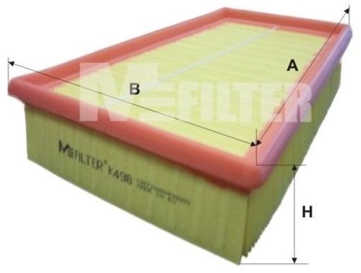 Fits MFILTER K 498 Air Filter
