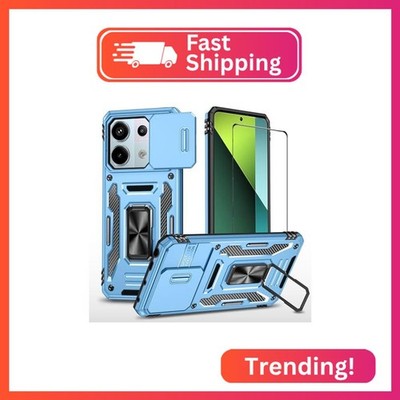 WVOZWWO for Xiaomi redmi Note 13 Pro 5G/Poco X6 5G Case with Screen Protector, P