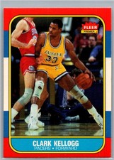 1986-87 Fleer Basketball Iconic Set #58 Clark Kellogg B