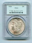 1884 PCGS MS 64 OGH GEN 2.1 MORGAN SILVER DOLLAR