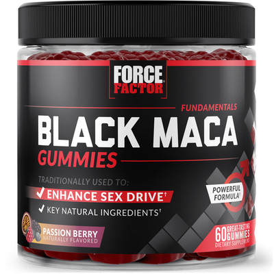Black Maca Gummies, 400Mg, Enhance Sex Drive, Passion Berry Flavor