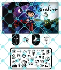 PRE- ORDER High-Quality Stainless Steel Coraline Nail Stamping Plate