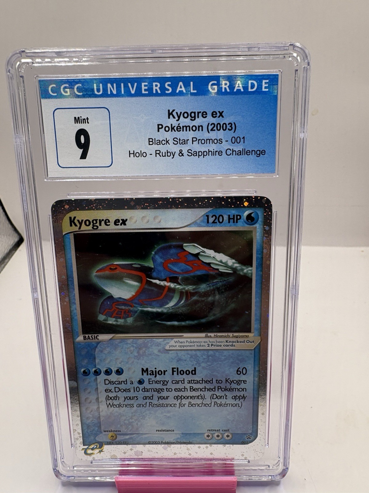CGC 9 Kyogre EX Holo Black Star Promo 2003 Pokemon Card #001