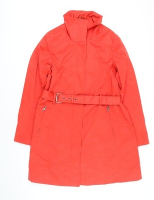 Mossimo Damen Regenmantel Mantel rot Größe M Reißverschluss