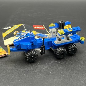 VINTAGE LEGO SPACE 1558 MOBILE COMMAND TRAILER PARTS COMPLETE w MANUAL
