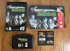 WWF WrestleMania 2000 • N64 • Complete CIB • Box Manual Lenticular Card • 1999