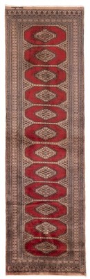 Vintage Hand-knotted Runner Rug 2'7'' x 8'6'' Traditional Oriental Wool Carpet