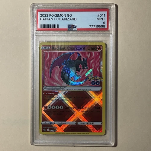 Radiant Charizard 011/078 Pokémon GO Holo PSA 9