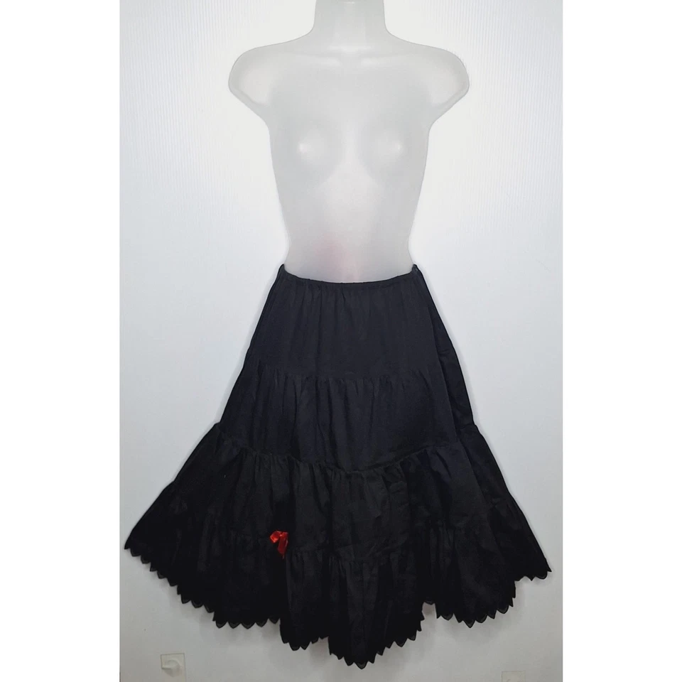 Falda Crinolina Enagua Cherie Años 50 60 Pequeña Mediana Corazones Arco Reina Foto 2 de 4