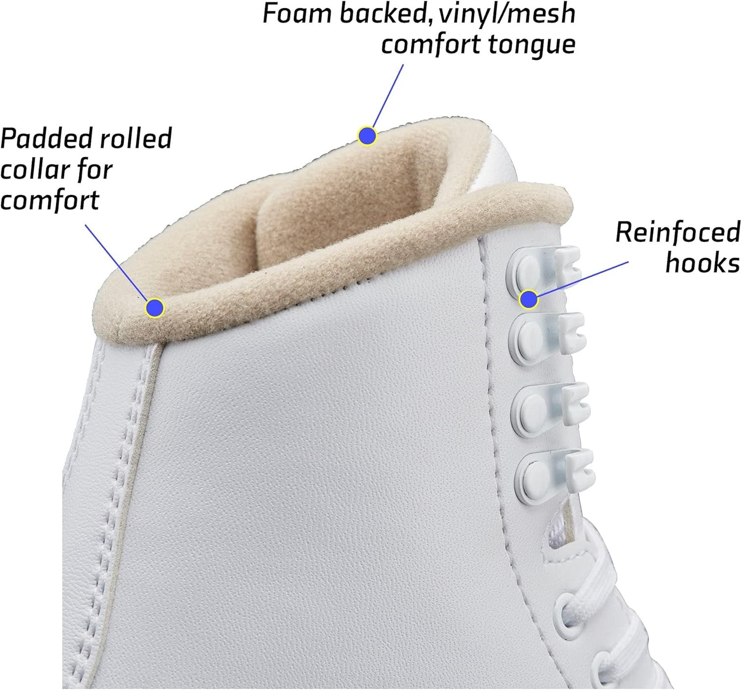 Jackson Ultima Excel Figure Ice Skates for Women/Girl, Size ‎9 Women's - White