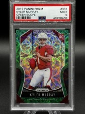 2019 Panini Prizm Kyler Murray Green Scope Rookie 31/75 PSA 9