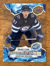 2021-22 Upper Deck Ice Premieres Kristian Reichel RC /1299 #161 Winnipeg Jets