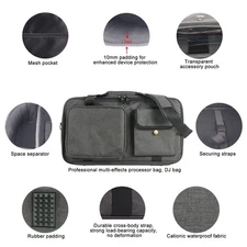 Multi-Effects Pedal Bag DJ Controller Case Waterproof Fabric 10mm Pearl HMUL