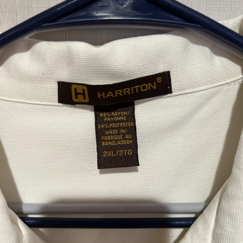 Shelby Cobra на пуговицах кремовый лагерь рубашка Harriton размер 2XL - Изображение 3 из 4