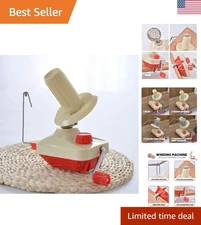 Elegant Knitting Yarn Ball Winder - Lightweight & Portable Hand-Operated Design