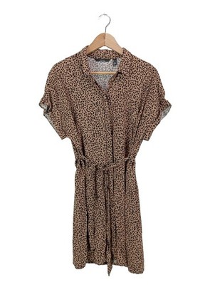VERO MODA Kurzarmkleid Damen Kleid Gr. DE 40 wollweiß Casual-Look