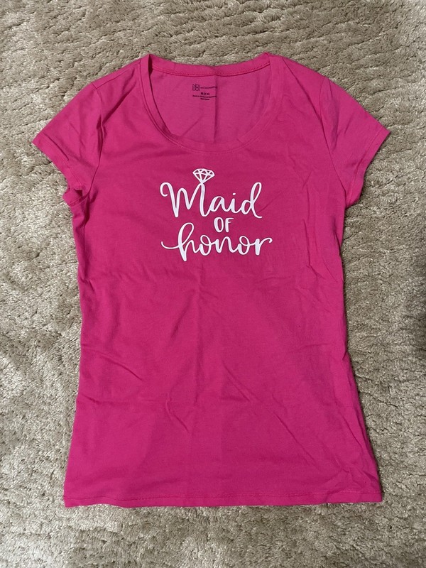 Pink Maid of Honor Women's T-shirt