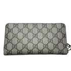 Portefeuille long Gucci GG Supreme A671 cuir authentique unisexe