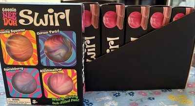Neeedoh Bundle Teenie Swirl Stress Ball 4-Pack X 6