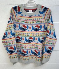 Disney Store Lilo Stitch Light Up Ugly Christmas Sweater / Size XL