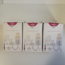 THREE NIB Spectra Breast Pump Premium Accessory Kit 24mm flange replacementparts