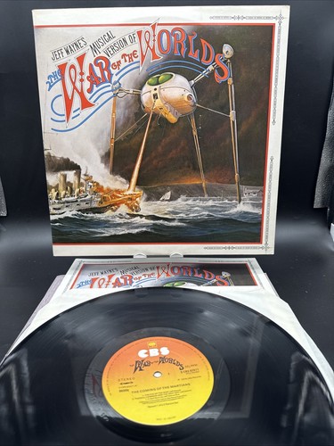 Jeff Wayne's The War Of The Worlds Double LP Vinyl Record 1978 Album & Booklet