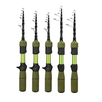 Kohlefaser Castingrute 2-teilig für Forellen Barsch Köder Angeln 150cm 168cm 1