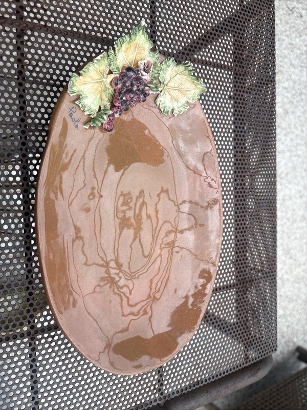 Paola USA Oval Dish With Grapes