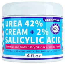 ENVISHA Urea Cream 42 Percent for Feet - 42% Urea Foot Cream with 2% Salicylic A