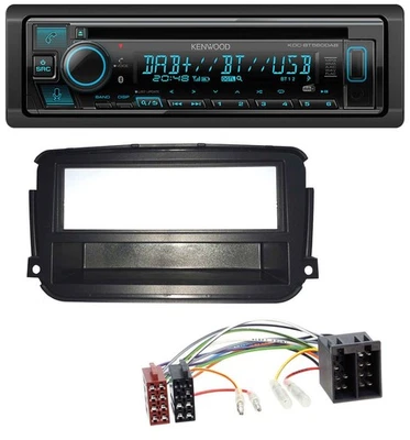 Kenwood Bluetooth DAB CD MP3 USB Autoradio für Smart ForTwo (451, ab 2010) - Bild 1 von 4