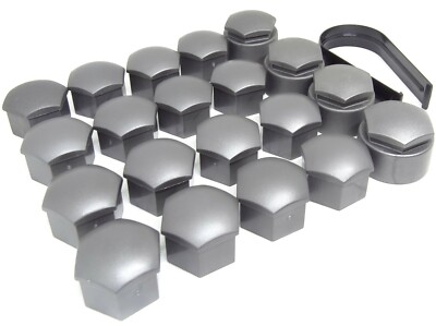 NEU ORIGINAL AUDI A1 2010-2026 RADMUTTER SCHRAUBENABDECKUNGEN 17mm VERRIEGELUNGSKAPPEN MIT WERKZEUG