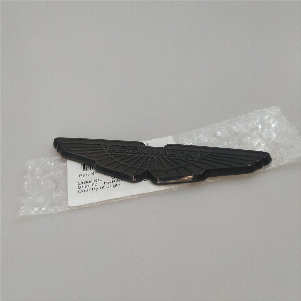 1XGenuine Aston Martin DB11 Bonnet/Boot Black Chrome Badge HY53 