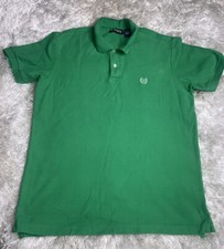 Chaps Men s Green Logo Short Sleeve Polo Shirt Size Small