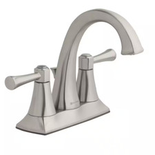 Stillmore 4 In. Centerset Double-Handle Bathroom Faucet in Brushed Nickel