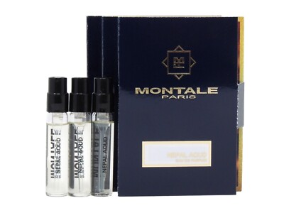MONTALE PARIS NEPAL AOUD EDP 2.0ml .06oz x 3 COLOGNE PERFUME SPRAY SAMPLES