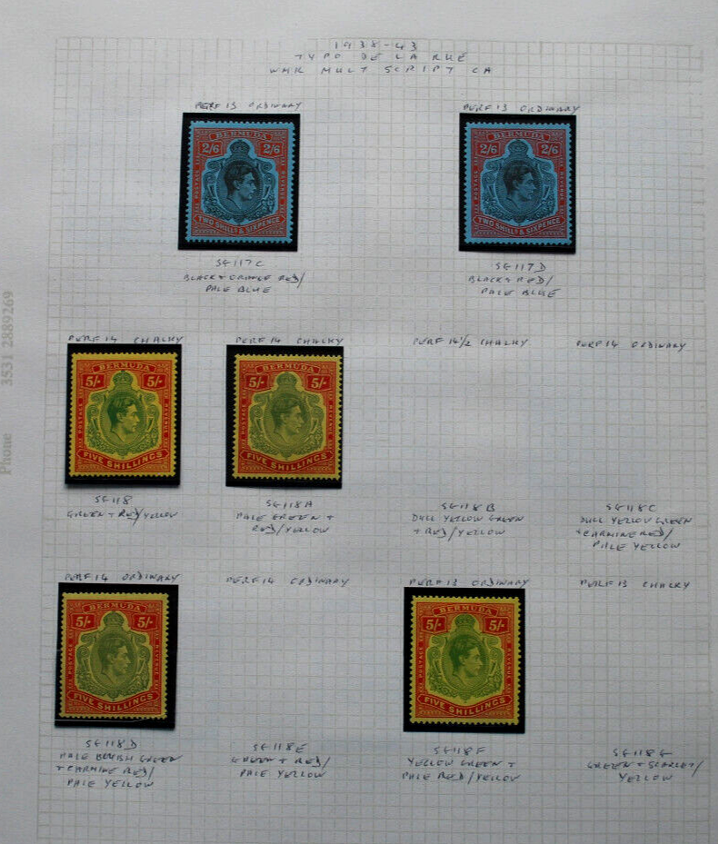 Bermuda Stamp Collection 1865 to 1970 All Mint Stamps eBay