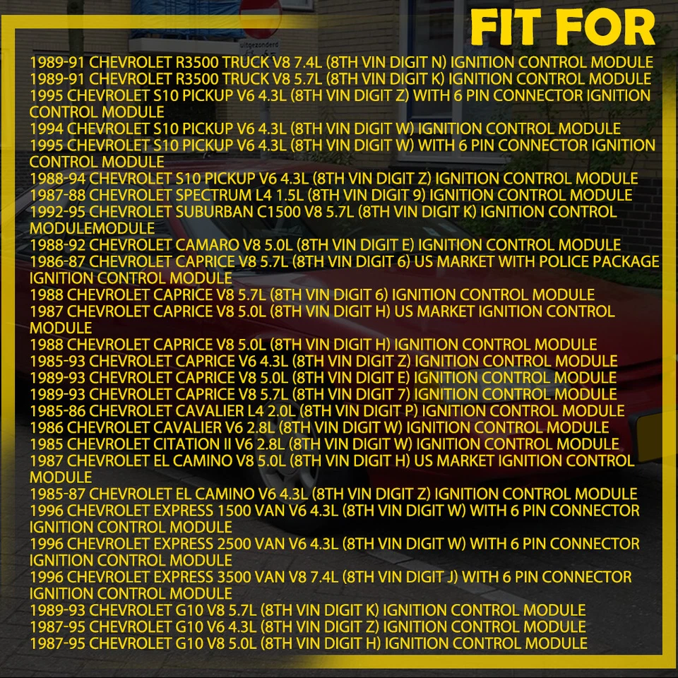 Módulo de controle de ignição para 1992-96 Ford F150 F250 F350 caminhão Ford E150 E250 van - Imagem 3 de 4