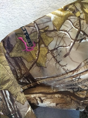 Realtree Xtra Camo Softshell Jacket Women's Sz. Small Hunting Windproof Full Zip - Picture 4 of 16
