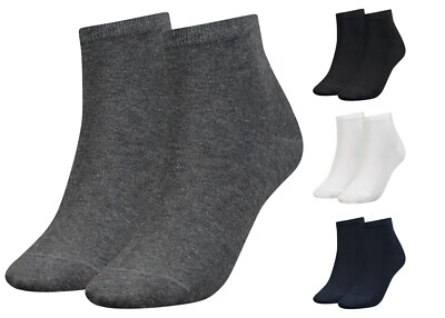 2 Paar TOMMY HILFIGER Damen Quarter Sneaker Socken Gr. 35 bis 42