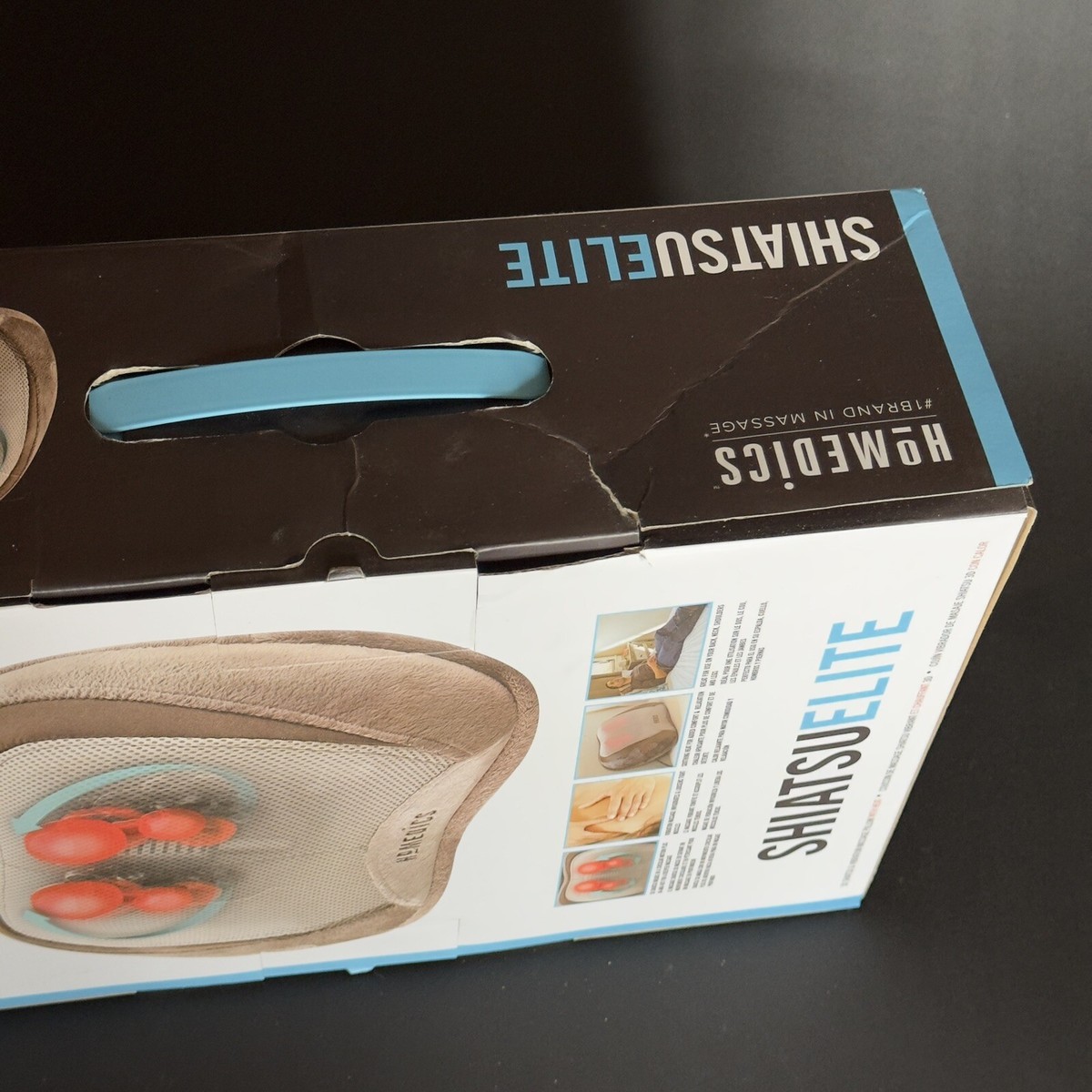 New Homedics 3D Shiatsu & Vibration Massage Pillow With Heat | eBay