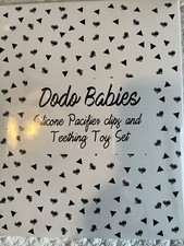 Dodo Babies Silicone pacifier clips and teething set